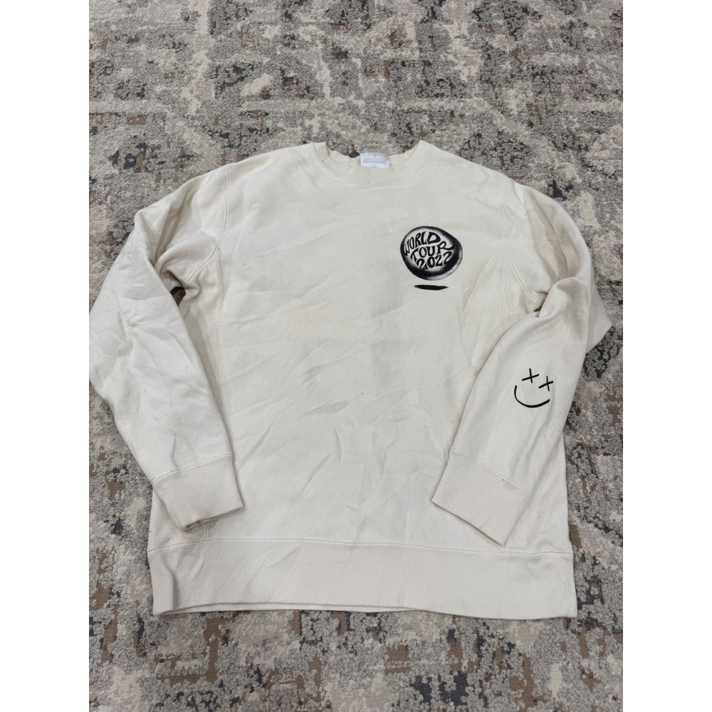 Louis Tomlinson World Tour 2022 Sweatshirt Cream Independent Trading Co Medium